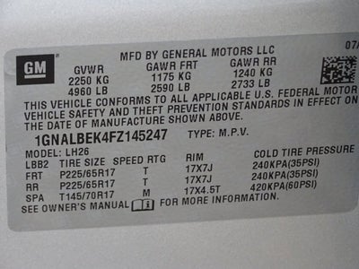 2015 Chevrolet Equinox LT